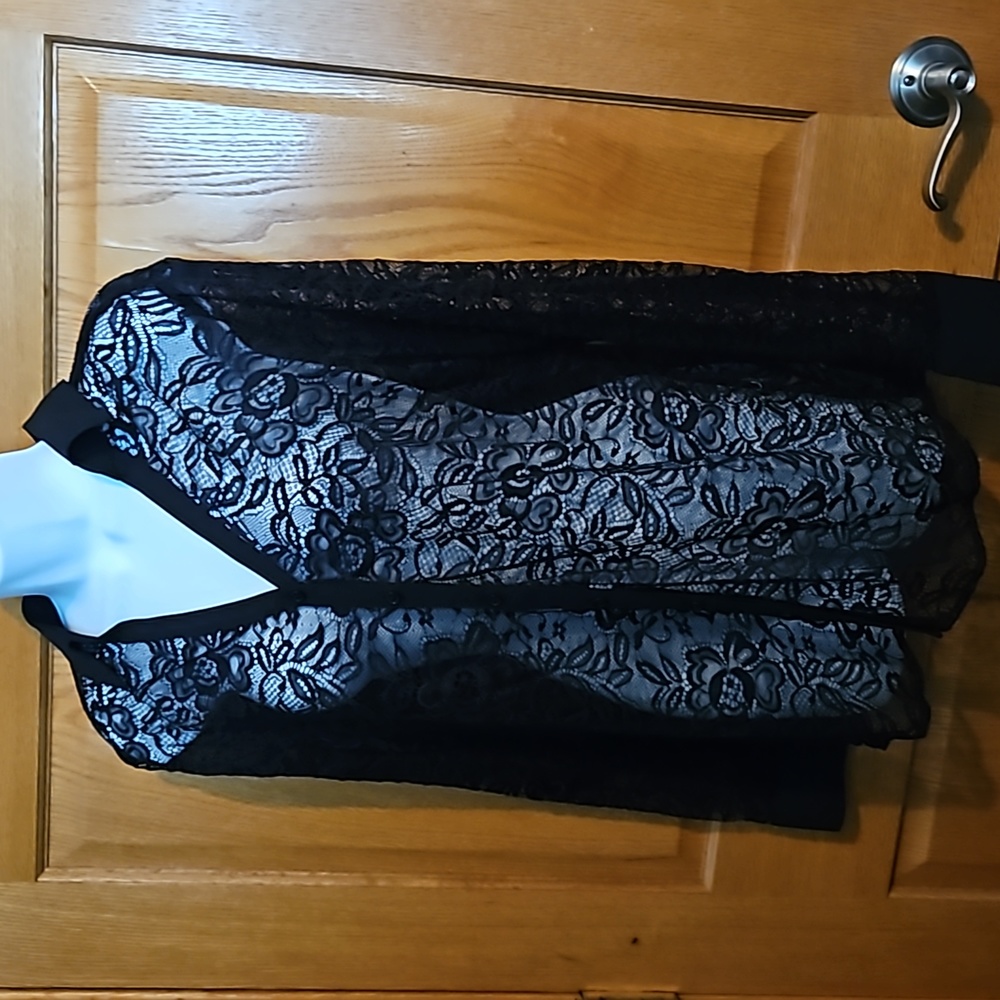 Maurices lace collard shirt